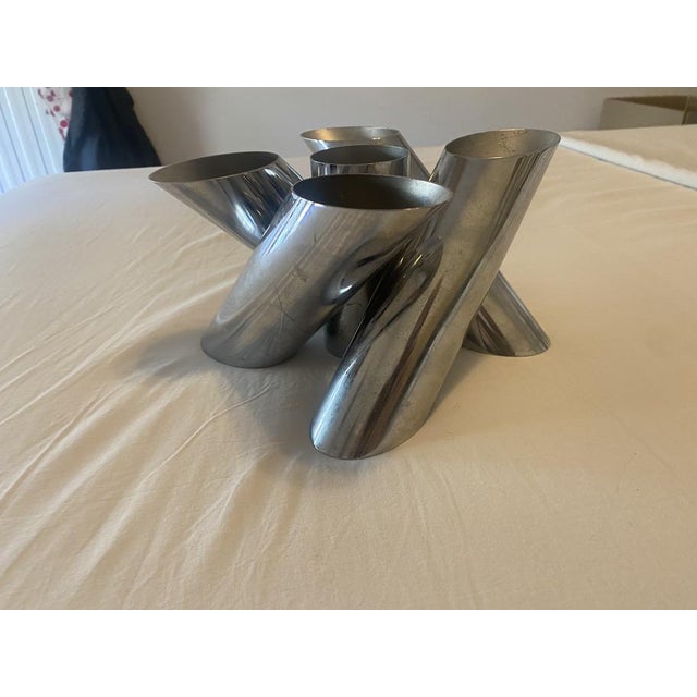 Space Age Ceiling Lamp in Chrome attributed to Reggiani, Italy, 1970s For Sale - Image 16 of 18