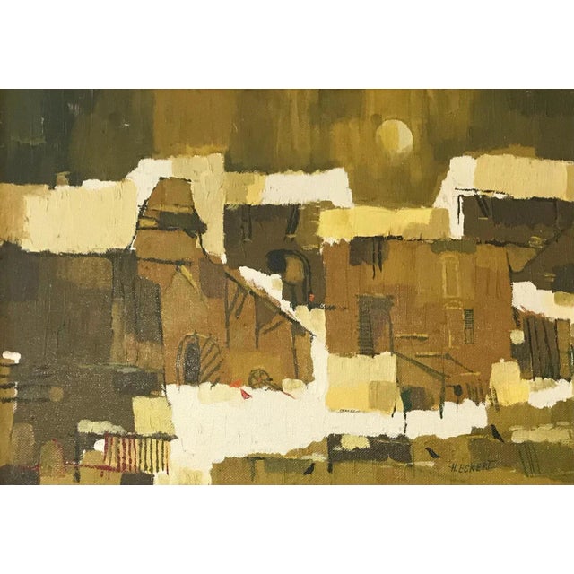 Hans Eckert, Antediluvien, Oil on Canvas For Sale - Image 7 of 7