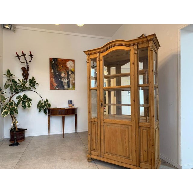 Wood Farmhouse Display Cabinet, 1970s For Sale - Image 7 of 16