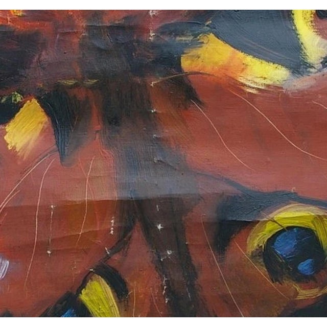 1990s Abstract Butterfly Oil Painting, Avant-Garde Expressionism, Ukrainian Artist 90-94 For Sale - Image 4 of 6