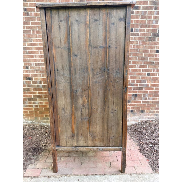Early 18th Century Chinese Bamboo Kitchen Cabinet Qing Dynasty For Sale - Image 9 of 12