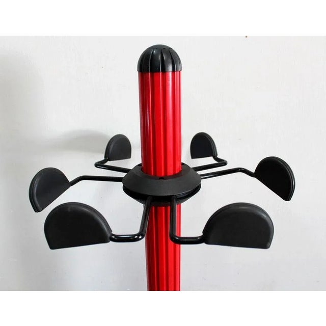 Contemporary Vintage Lacquered Metal Coat Rack from Seccose, 1980s For Sale - Image 3 of 12