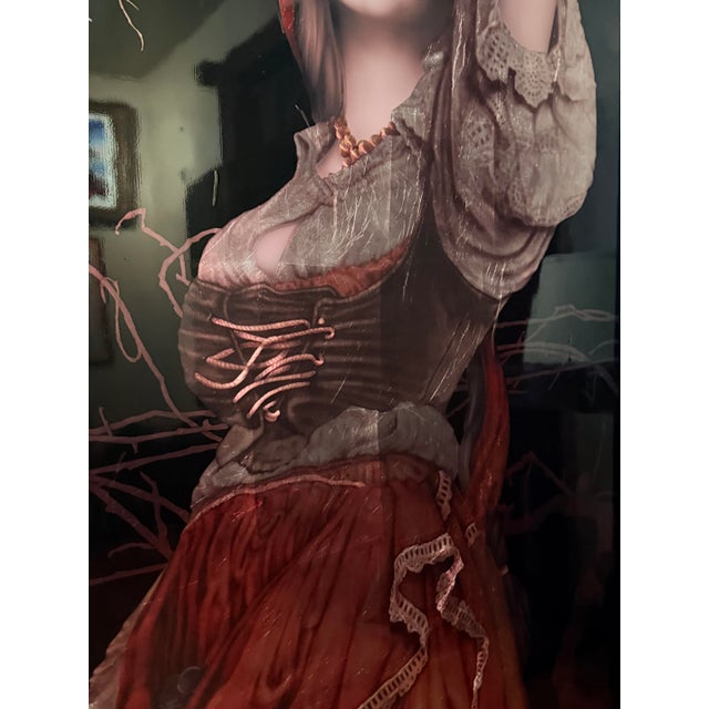 Patrick Guyton “Bella Vita” Mixed Media on Aluminum With Silver Leaf Framed Contemporary Figurative Portrait For Sale - Image 12 of 12
