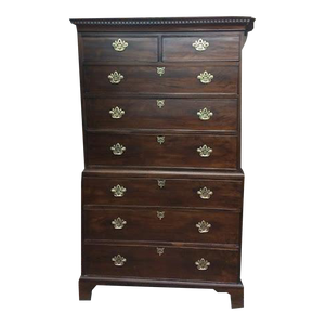 Antique Chest of Drawers, Chest on Chest, Early Chippendale Chest