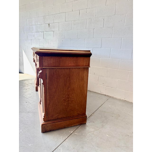 19th Century English Oak Sideboard For Sale - Image 11 of 12