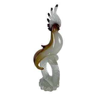 Murano Glass Bird in the style of Barovier & Toso, 1960s For Sale