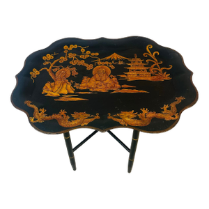 Vintage Chinoiserie Tray Table