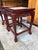 Pair of Chinoiserie Hardwood Marble Inseted Side Tables For Sale - Image 10 of 18