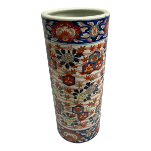 Large Antique Imari Porcelain Umbrella Stand