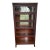 Antique 5 Stack Barrister Bookcase Lundstrom Arts & Crafts Mahogany & Leaded Glass Circa 1920 For Sale