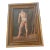 Vintage 1940’s English Oil on Board Standing Male Nude Profile Study For Sale