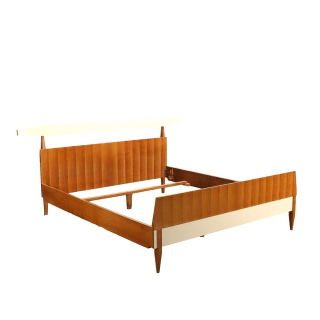 Bed Frame in Laminate & Mahagony, 1960s For Sale - Image 10 of 10