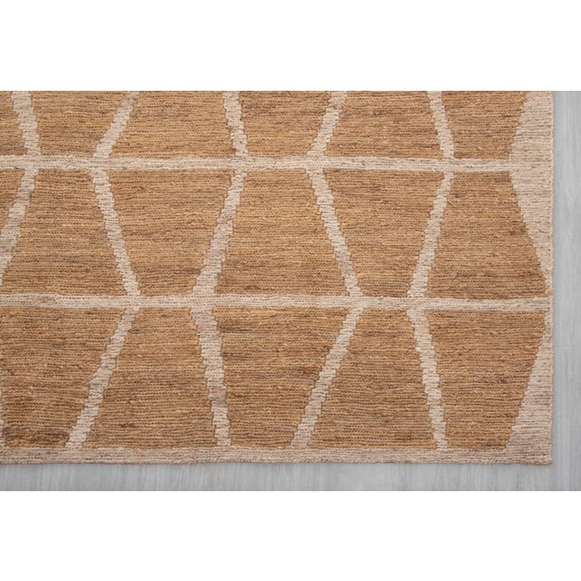 Bronze 6x9Ft. Natural Jute Premium Soumak Rug For Sale - Image 8 of 18