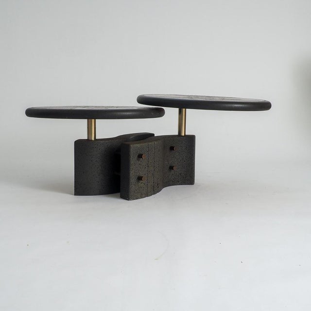 Metal Two-Tier Modular Brutalist Coffee Table by Paul Kingma, 1980s For Sale - Image 7 of 18
