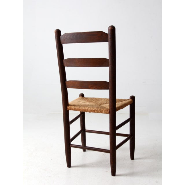 Early 20th Century Antique Rush Seat Chair For Sale - Image 5 of 10