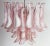 Pink Italian Petals Chandelier in Pink and White Murano For Sale - Image 8 of 15