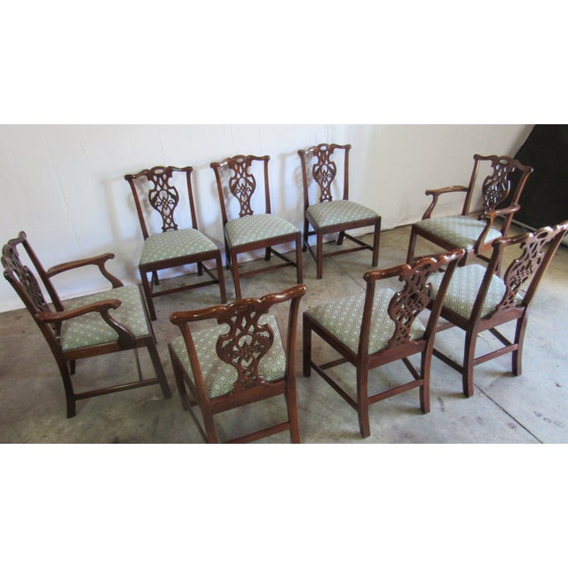 Item: Chippendale Dining Room Chairs Details: Great Designer Look Mahogany Signed Baker Great Carvings Chippendale Style...