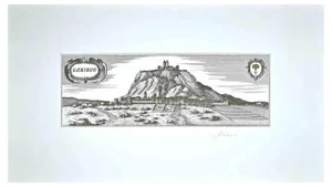 Bettino Craxi, Radicofani, Original Etching, 1980s