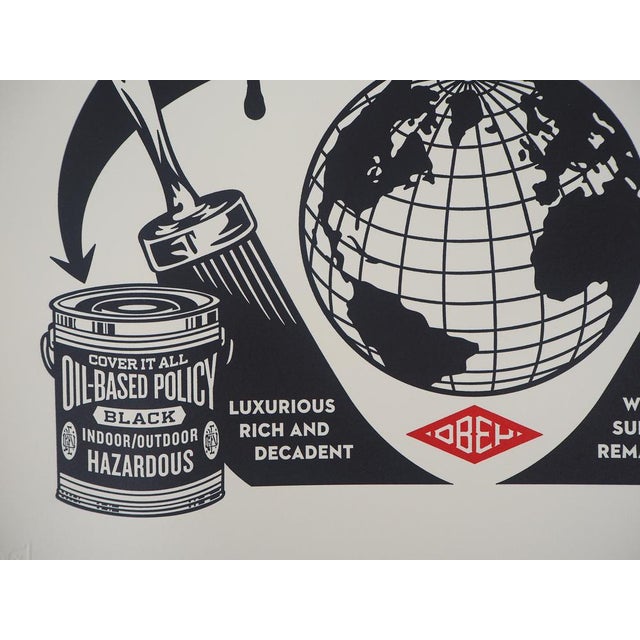 Contemporary Shepard Fairey, Paint it Black, Lithograph For Sale - Image 3 of 8