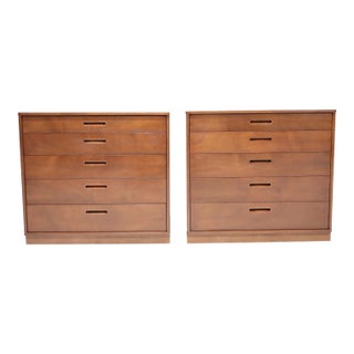 Pair of Mid 20th Century Nightstands in Mahogany by Edward Wormley for Dunbar For Sale