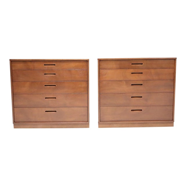Pair of Mid 20th Century Nightstands in Mahogany by Edward Wormley for Dunbar For Sale