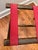 Mid Century Adirondack Style Red Canvas Strap Wooden Collapsible Luggage Rack For Sale - Image 9 of 10