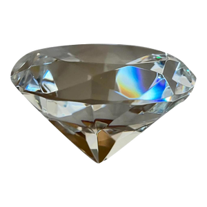 1980’s Diamond Crystal-Glass Paperweight
