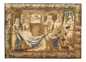 Antique 18th Century Flemish Biblical Tapestry
