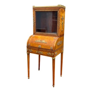 19th Century Louis XV Style Burlwood Ormolu Mounted Lady’s Desk. For Sale