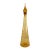 Mid-Century 24" Italian Empoli Amber Optic Art Glass Genie Bottle For Sale