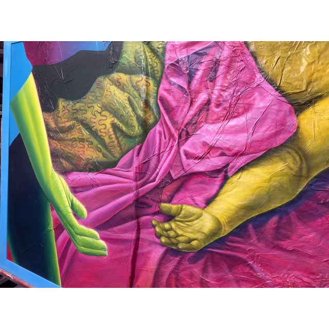 Natasha Lelenco, Fragmented Figure with Drapery on Paper, 2024, Mixed Media For Sale - Image 9 of 16