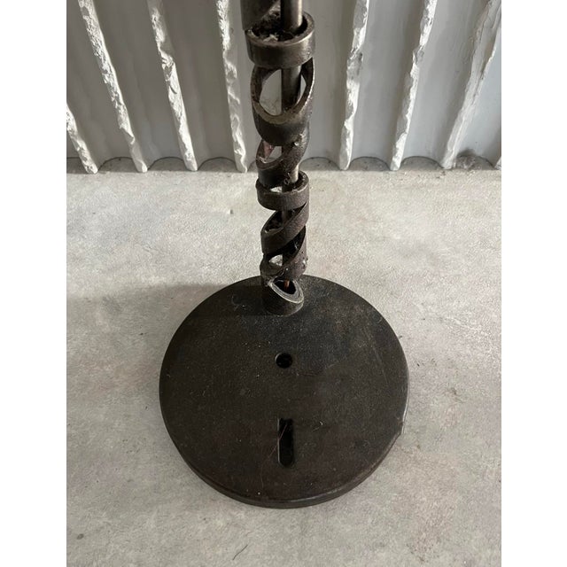 1960s Arts & Crafts French Handmade Sculptural Floor Lamp For Sale - Image 5 of 12