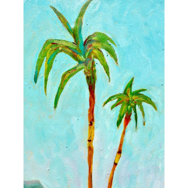 Contemporary Two Palms at Sunset For Sale - Image 3 of 7