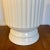 Mid-Century Modern Mid-Century Modern Ivory + Teak Fluted Table Lamp For Sale - Image 3 of 7