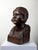 Wood Large Bust of a Woman Carved with a Gouge, 19th Century, Wood For Sale - Image 7 of 17