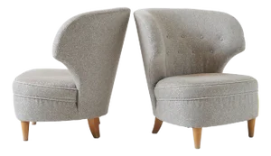 Rare Pair of Low Lounge Chairs by Carl-Johan Boman