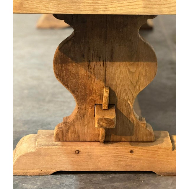 A superb characterful Huge French Solid Oak Farmhouse Dining Table, dating to the early 1900s and of excellent quality...