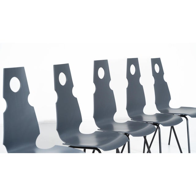 Mid-Century Chairs frpm Theo Häberli, Switzerland, 1960s, Set of 7 For Sale - Image 3 of 12