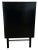 Restored Mid-Century Modern Dresser in Black & White With Ribbed Drawer Fronts For Sale - Image 11 of 12
