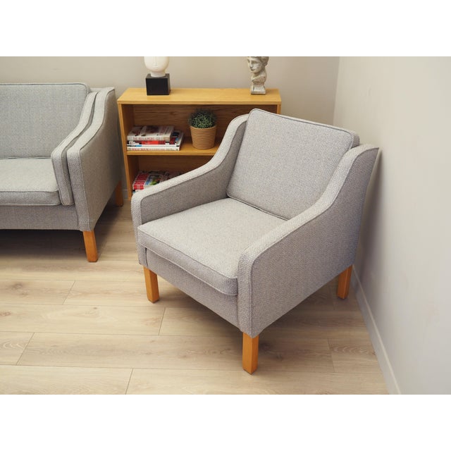 Danish Beech Armchair, 1970s For Sale - Image 3 of 18