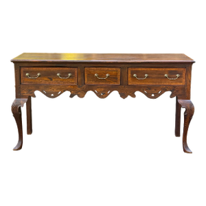 18th Century Georgian Reproduction Rustic Oak Sideboard / Console