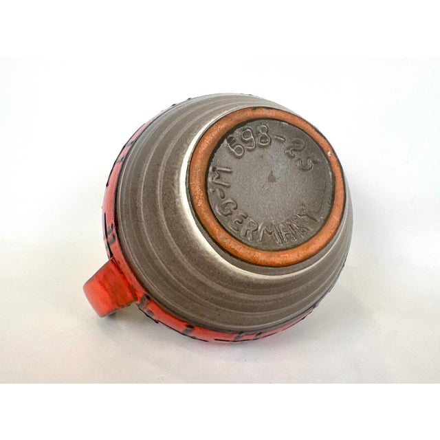 Red Vintage Ceramic Model 698-25 Pitcher from Carstens Tönnieshof, 1950s For Sale - Image 8 of 11