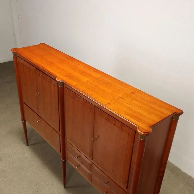 Cherry & Brass Sideboard, 1950s For Sale - Image 10 of 12