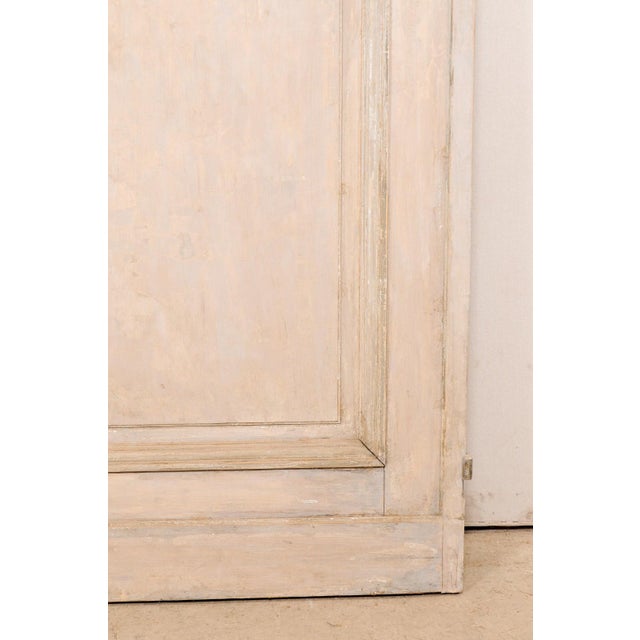 19th Century French Painted Wood Panel Doors – A Pair For Sale - Image 11 of 12