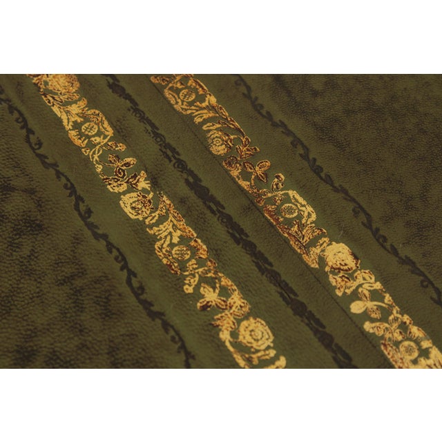 English Green Leather Top Mahogany Executive Desk For Sale - Image 15 of 18