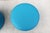 Modern Boost Round Ottomans in Tropic Blue Silicone by Ofs and Carolina - A Pair For Sale - Image 12 of 18