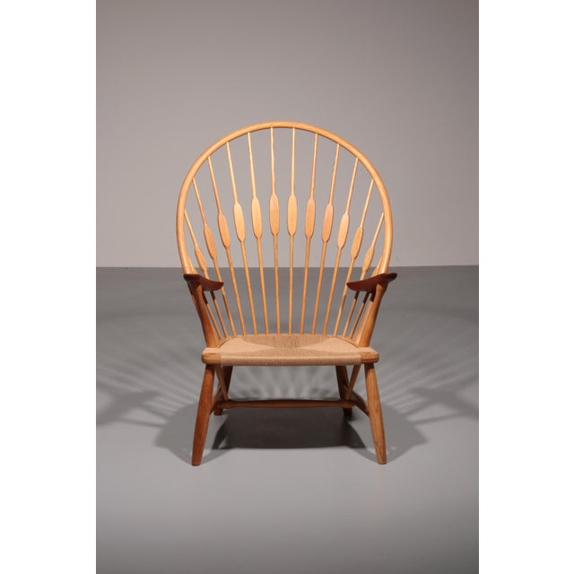 1960s JH-550 Peacock Chair by Hans J. Wegner for Johannes Hansen, 1960 For Sale - Image 5 of 15