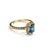 Early 21st Century Bochic "Orient" Natural London Topaz Solitaire Ring Set In 18K Gold & Silver For Sale - Image 5 of 11