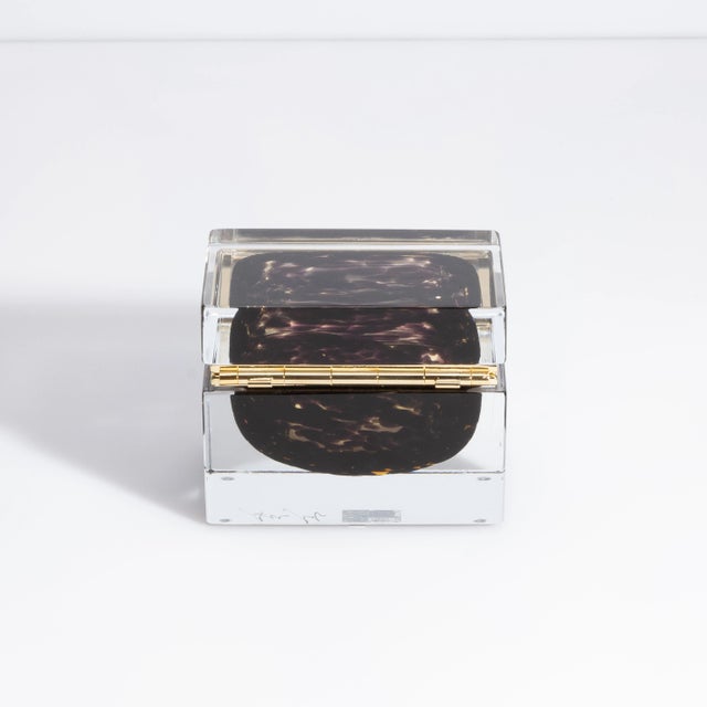Hand Blown Murano Glass Box M W/Leopard For Sale In Los Angeles - Image 6 of 8