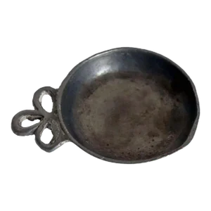 French Pewter One-handle Wine Tasting Bowl (tastevin)